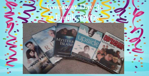 Win 5 Family DVDs: Birthday Giveaway Day 3