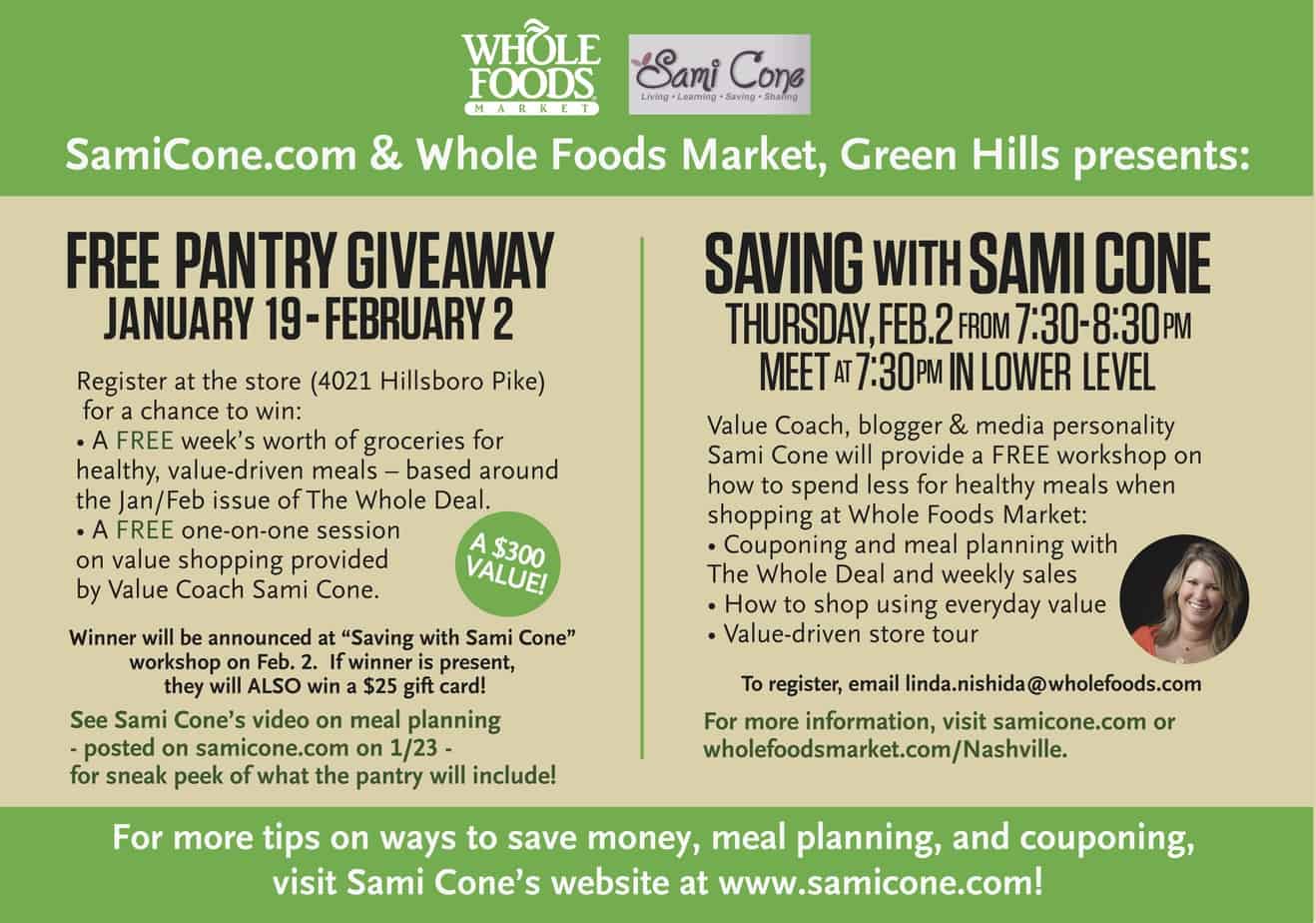Whole Foods Coupon Deals November 23-27, 2012