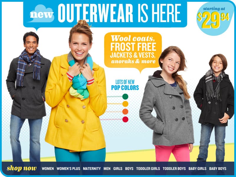 Old Navy One Day Wonder Coat Sale October 2012