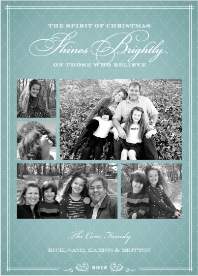 Merry Christmas 2012 from the Cone Family