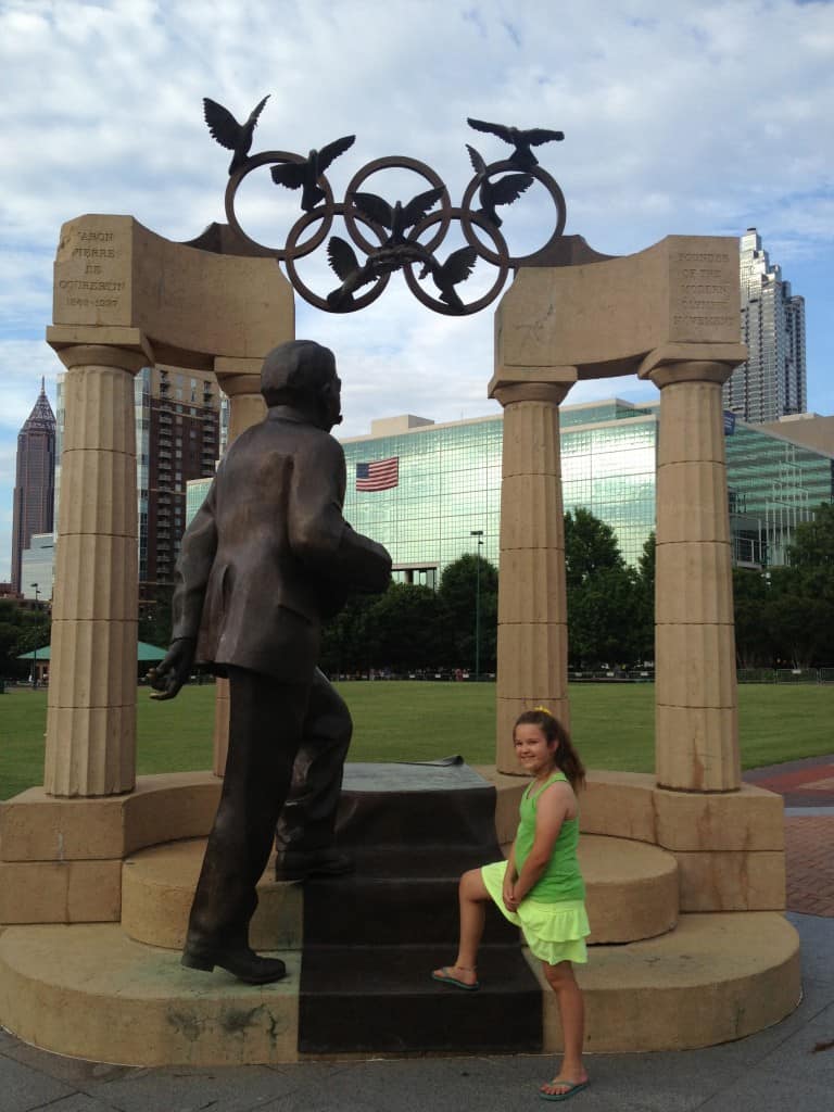 centennial olympic park atlanta girl mom weekend