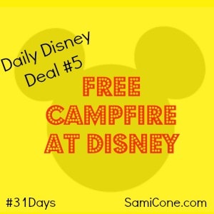 free campfire at disney