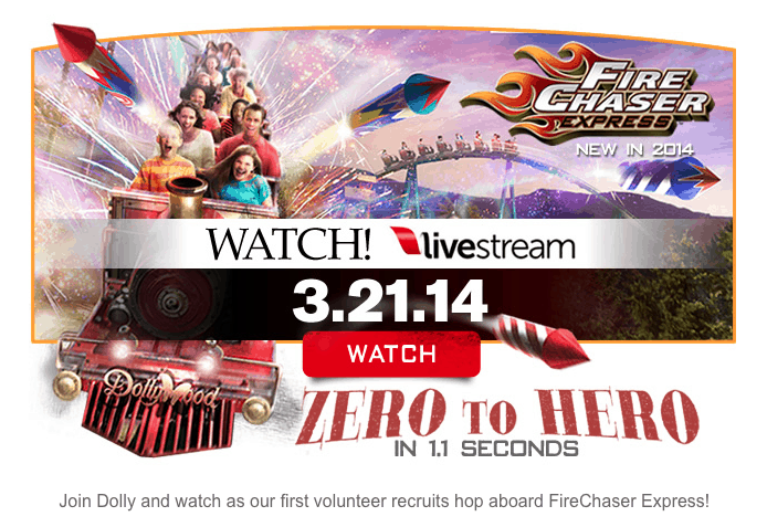Dollywood FireChaser Express Family Roller Coaster 2014