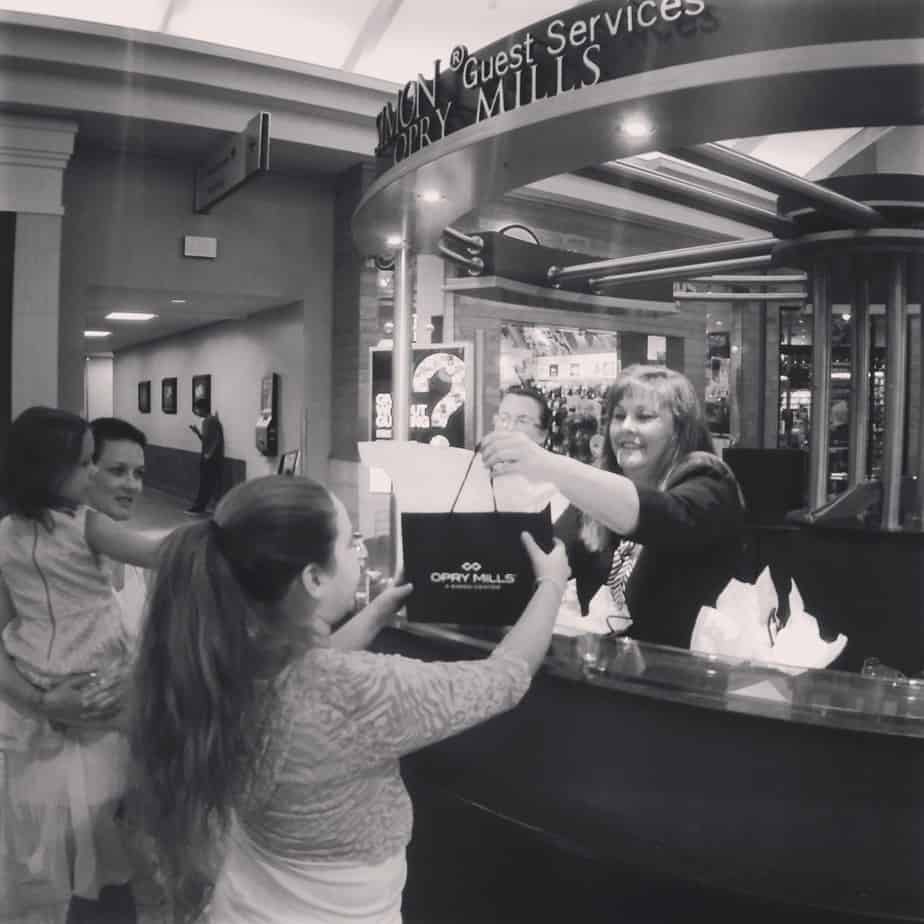 opry mills guest services gift cards