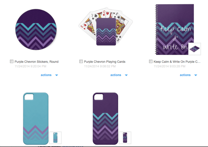 zazzle design purple chevron