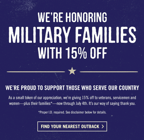 Outback Steakhouse Deal May 2015