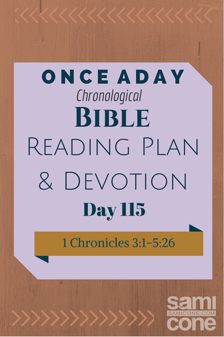 Once A Day Bible Reading Plan & Devotion: Day 115