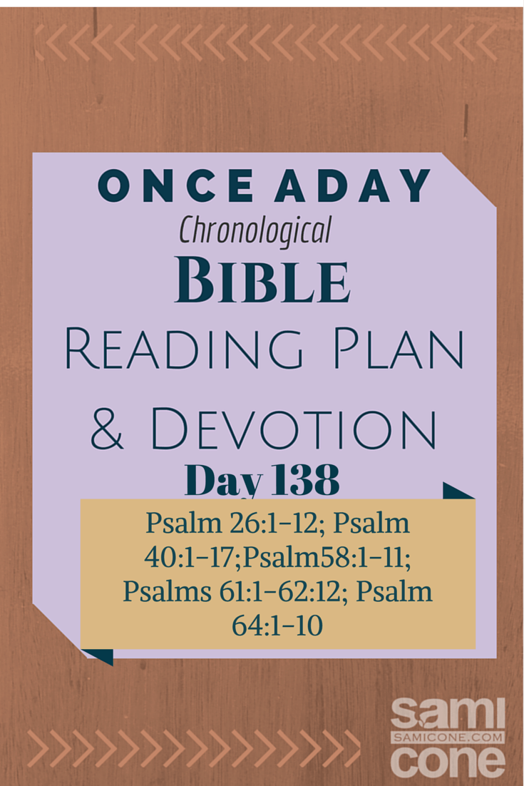 Once A Day Bible Reading Plan & Devotion: Day 138