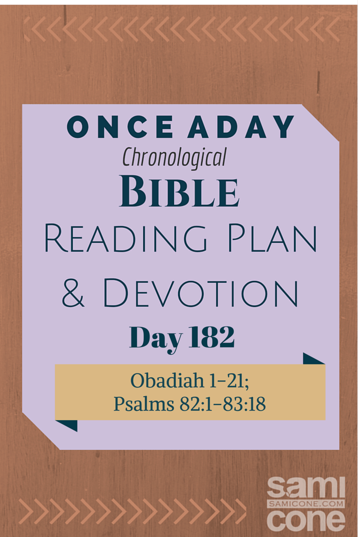Once A Day Bible Reading Plan & Devotion: Day 182