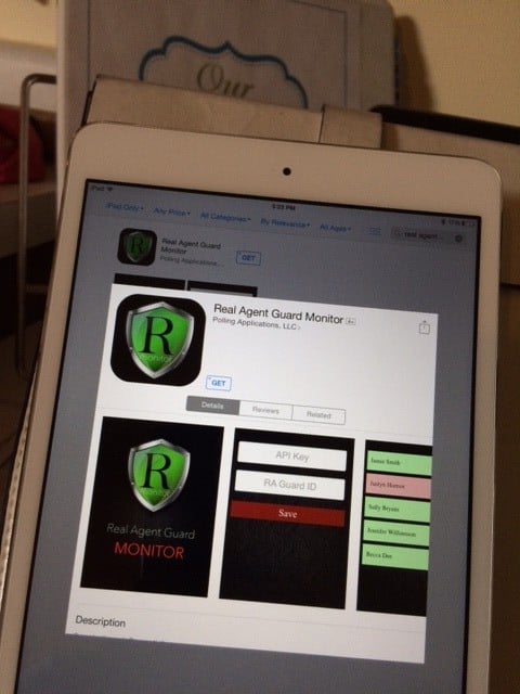 real agent guard app iPad 