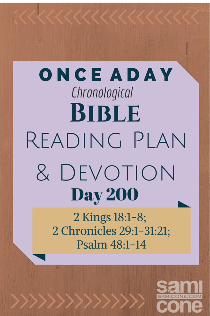 Once A Day Bible Reading Plan & Devotion: Day 200