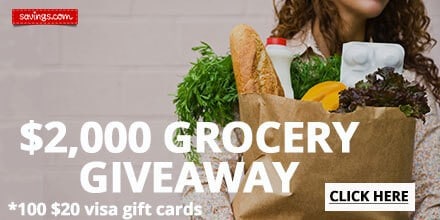 Grocery Giveaway: $2000 VISA Gift Card Giveaway