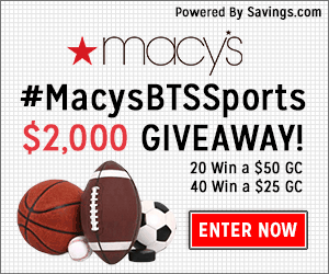 #MacysBTSSports Giveaway