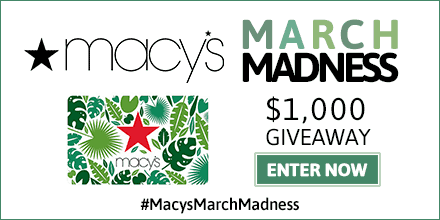 Macys Giveaway: 20 Win a $50 Giftcard! #MacysMarchMadness