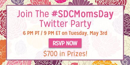 Mother’s Day Twitter Party  *$775 in Prizes!* #SDCMomsDay