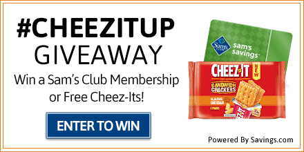 Sams Club and Cheez-It Giveaway: #CHEEZITUP