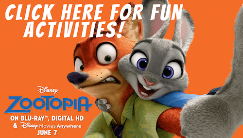 Free Zootopia Activities & Printables