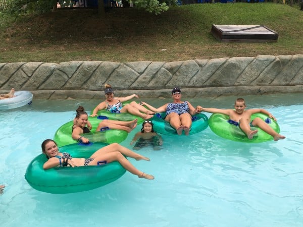 Dollywood's Splash Country lazy river tubes