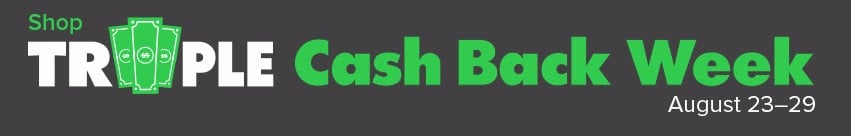 EBates Triple Cash Back Week