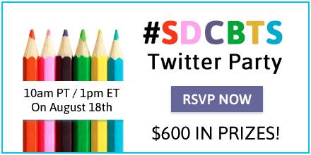 #SDCBTS Twitter Party – Nearly $600 in Prizes!