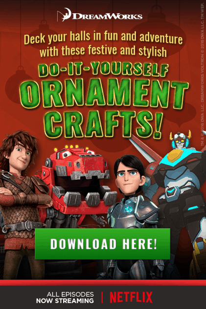 Free DreamWorks Printable 3D Ornaments