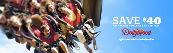 Dollywood Ticket Sale for Spring Break