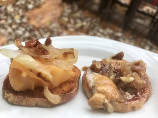 sweet potato bites recipe plate