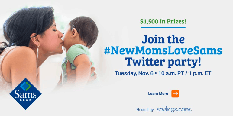 New Moms Love Sams {Twitter Party}