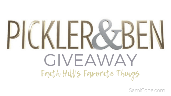 pickler and ben show giveaway faith hill favorite things