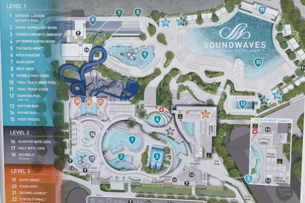 Soundwaves Opryland Nashville Map