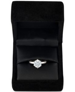 macy's diamond solitaire engagement ring sale