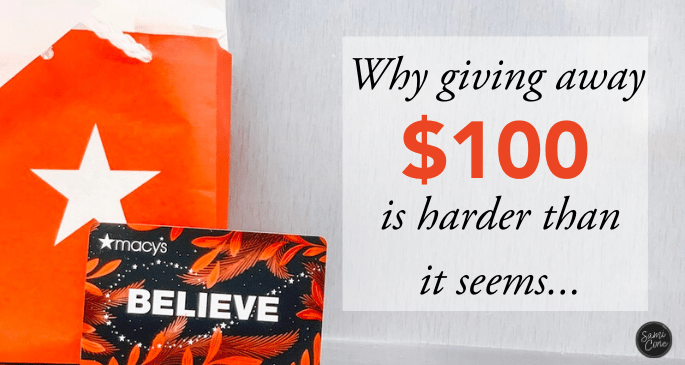 Giving Away $100 is Harder Than It Seems