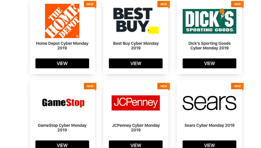 Cyber Monday 2020 Circulars