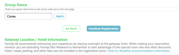 familylife weekend to remember registration for groups
