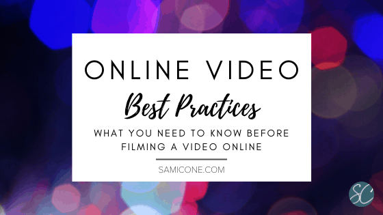 online video best practices