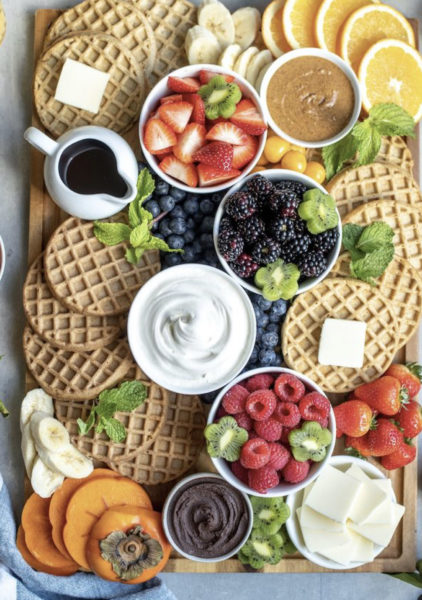 celebratory brunch board finished