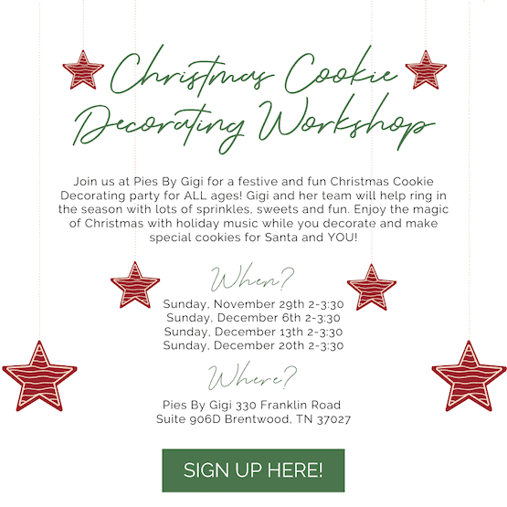 pies by gigi christmas cookie decorating workshop