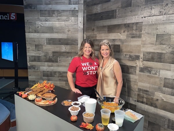 Sami Cone Gigi Butler The Sami Cone Show pumpkin bread recipe table feature