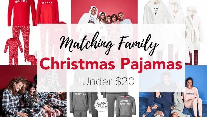 Matching Family Christmas Pajamas on Sale Under $20!