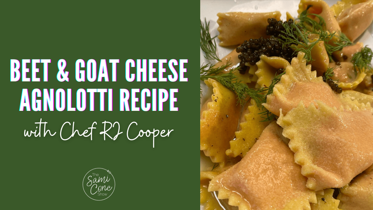 Beet Goat Cheese Agnolotti Recipe Thumbnail