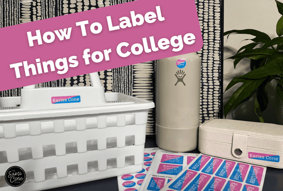 how to label things for college