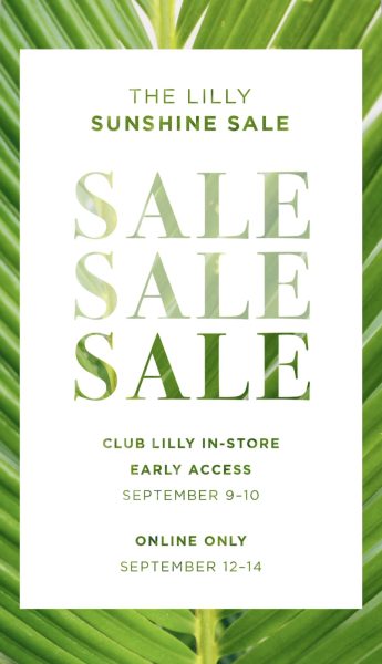 Lilly Sunshine Sale 